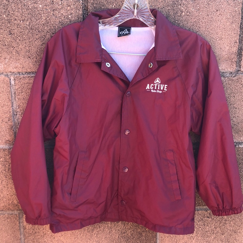 Active Windbreaker Jacket Sz M Youth Rain